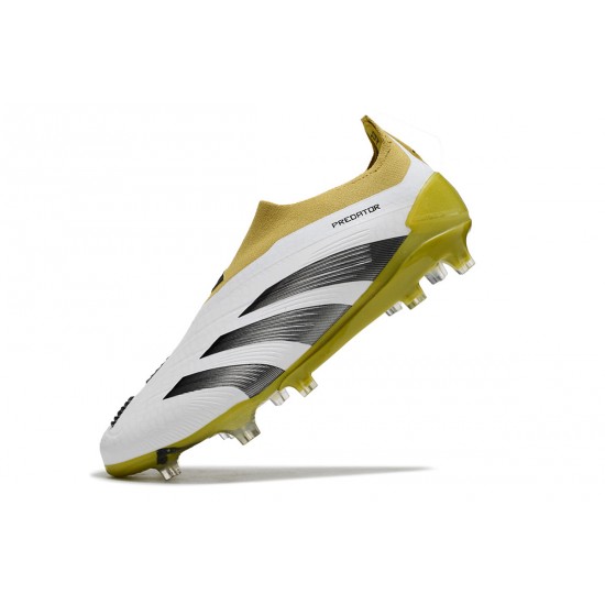 Adidas Predator Accuracy FG Football Boots Olive White Black For Men 