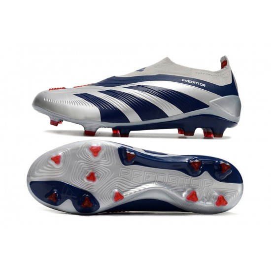 Adidas Predator Accuracy FG Football Boots Silver Blue Red For Men/Women