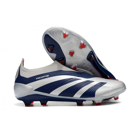 Adidas Predator Accuracy FG Football Boots Silver Blue Red For Men/Women