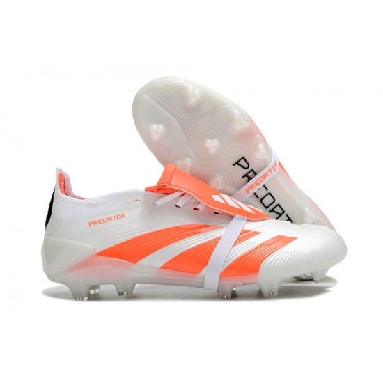 Adidas Predator Accuracy FG Football Boots White Orange For Men/Women