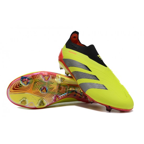 Adidas Predator Accuracy FG Football Boots Yellow Black Red For Men/Women