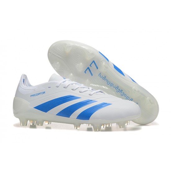 Adidas Predator Accuracy FG White Blue Men's Football Boots