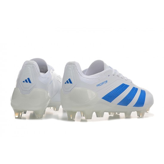 Adidas Predator Accuracy FG White Blue Men's Football Boots