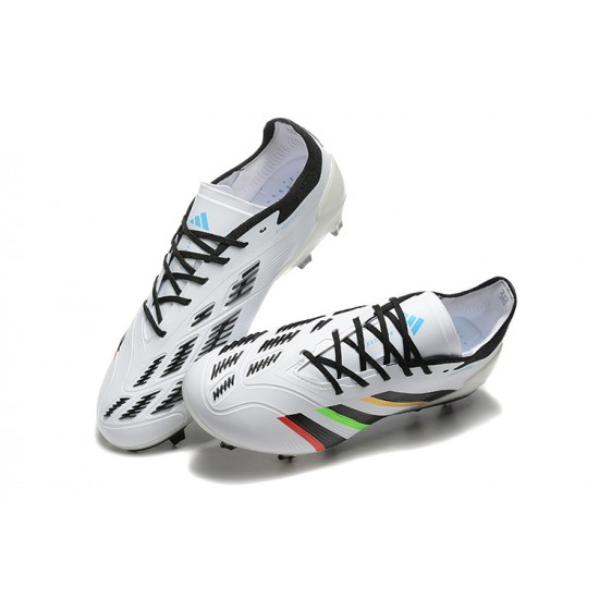 Adidas Predator Accuracy FG White and Black Men's Football Boots