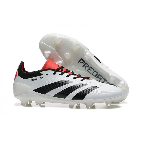 Adidas Predator Accuracy FG White and Red Men's Football Boots