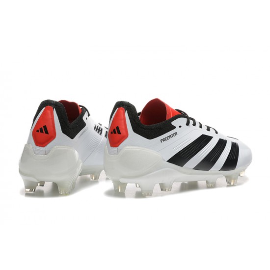 Adidas Predator Accuracy FG White and Red Men's Football Boots