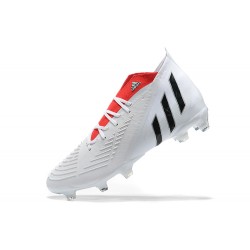 Adidas Predator Edge Geometric.1 FG White Red Black High Men Football Boots