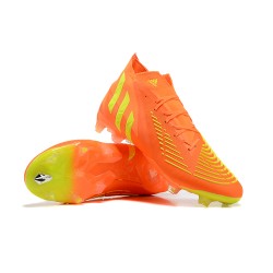 Adidas Predator Edge Geometric.1 FG Mid Orange Yellow Men Football Boots