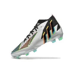 Adidas Predator Flfa World Cup Qatar 2022 Edge FG Silver Yellow Green Black High Men Football Boots