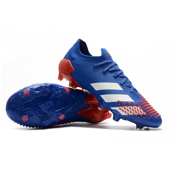 Adidas Predator Mutator 20.1 FG Low Red White Blue Football Boots ...
