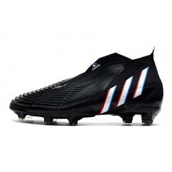 Adidas Predator Edge High FG Black White Football Boots 