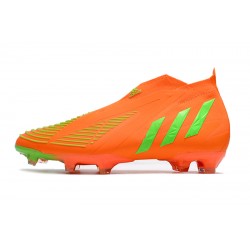 Adidas Predator Edge High FG Orange Green Football Boots 