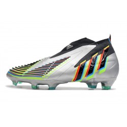 Adidas Predator Edge High FG Silver Black Green Football Boots 