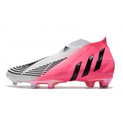 Adidas Predator Edge High FG White Peach Black Football Boots 