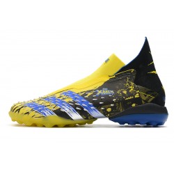 Adidas Predator Freak .1 High TF Yellow Black Blue Football Boots 