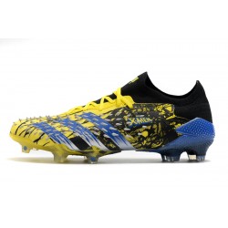 Adidas Predator Freak .1 Low FG Yellow Blue Football Boots 