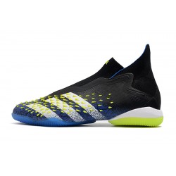 Adidas Predator Freak IC Yellow Black Blue High Football Boots 