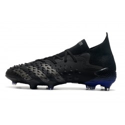 Adidas Predator Freak.1 FG All Black Silver Low Football Boots 