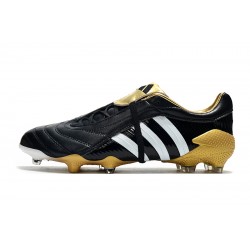 Adidas Predator Pulse Low FG UCL Black Yellow White Football Boots 