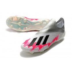 Adidas X 19 FG Silver Peach Black Football Boots