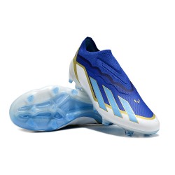 Adidas X CRAZYFAST.1 FG Bule White Men's Football Boots