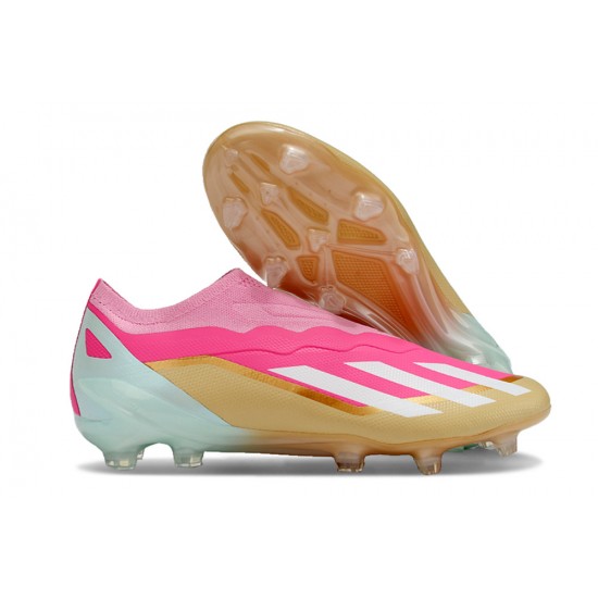 Adidas X CRAZYFAST.1 FG Pink Gold Men's Football Boots