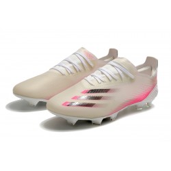 Adidas X Ghosted 1 FG Pink Beige White Football Boots