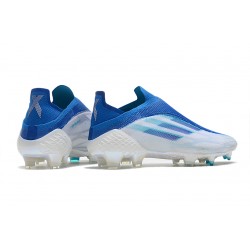 Adidas X Speedflow FG Low White Blue Silver Football Boots