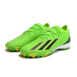 Adidas X Speedportal .1 TF Low Green Yellow Black Women/Men Football Boots