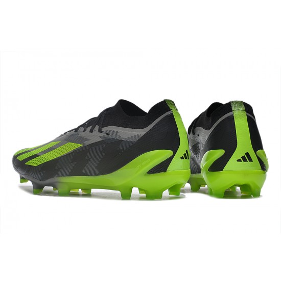 Adidas x23crazyfast.1 FG Low Football Boots Black Green For Men 