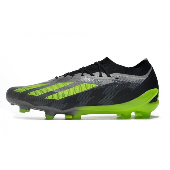 Adidas x23crazyfast.1 FG Low Football Boots Black Green For Men