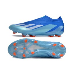 Adidas x23crazyfast.1 FG Low Football Boots Blue Silver Orange For Men/Women