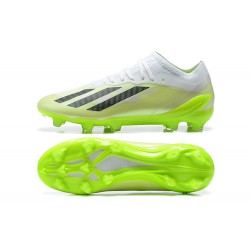 Adidas x23crazyfast.1 FG Low Football Boots White Black Green For Men 