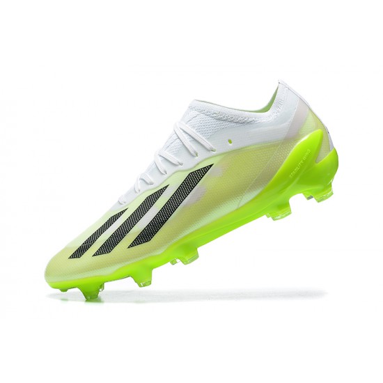 Adidas x23crazyfast.1 FG Low Football Boots White Black Green For Men