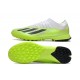 Adidas x23crazyfast.1 Laceless TF Low Football Boots White Black Green For Men 