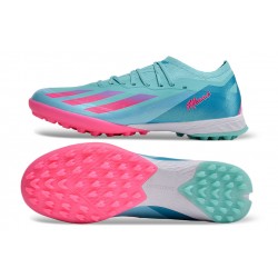 Adidas x23crazyfast.1 TF Football Boots Pink Ltblue For Men/Women