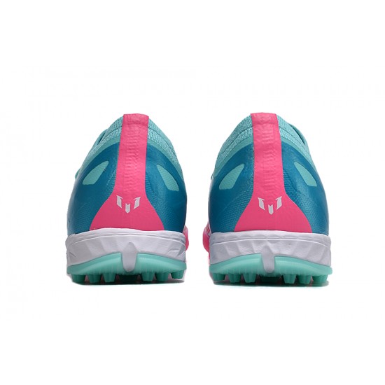 Adidas x23crazyfast.1 TF Football Boots Pink Ltblue For Men/Women