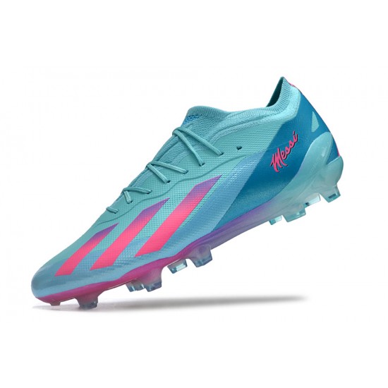 Women/Men Adidas X Speedportal.1 FG Blue Pink Football Boots