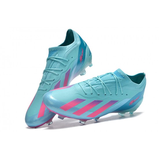 Women/Men Adidas X Speedportal.1 FG Blue Pink Football Boots