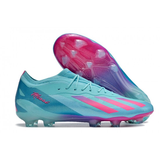 Women/Men Adidas X Speedportal.1 FG Blue Pink Football Boots