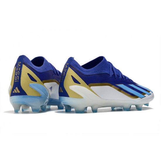 Women/Men Adidas X Speedportal.1 FG Bule and White Football Boots