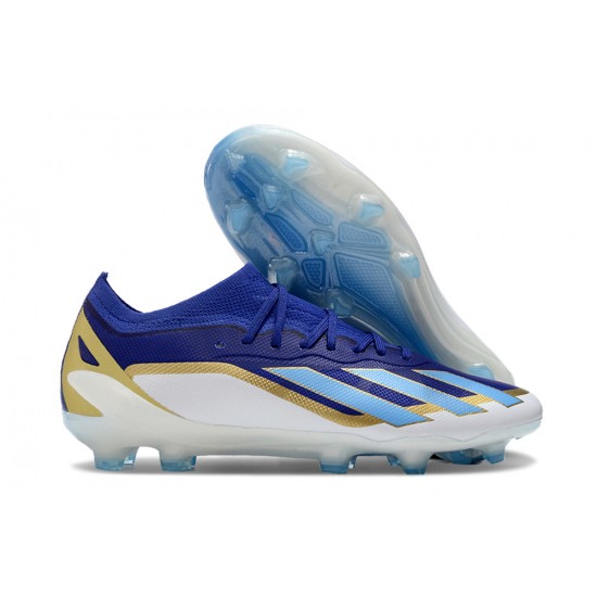 Women/Men Adidas X Speedportal.1 FG Bule and White Football Boots