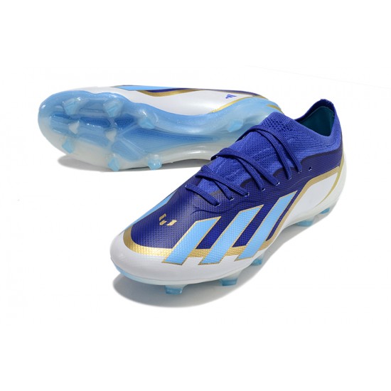 Women/Men Adidas X Speedportal.1 FG Bule and White Football Boots