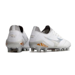 Mizuno Morelia Neo III Made In Japan AG Low Gold White Men Football Boots 