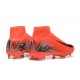 Nike Mercurial Superfly 10 Elite FG Black and Red Men's Football Boots