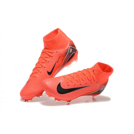 Nike Mercurial Superfly 10 Elite FG Black and Red Men's Football Boots