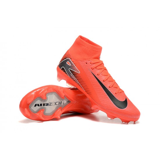 Nike Mercurial Superfly 10 Elite FG Black and Red Men's Football Boots