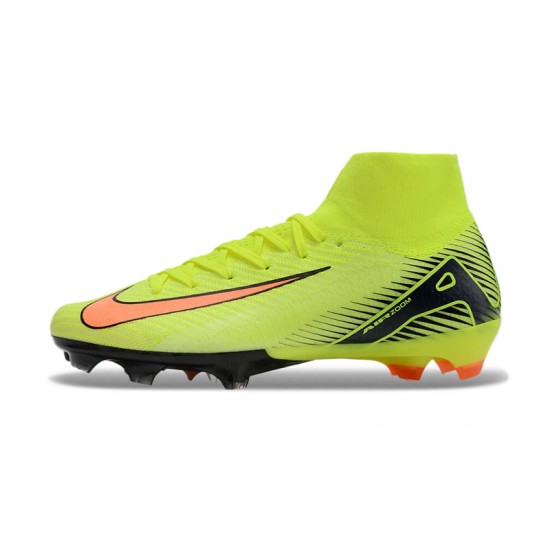 Nike Mercurial Superfly 10 Elite FG Chartreuse and Orange Men's Football Boots