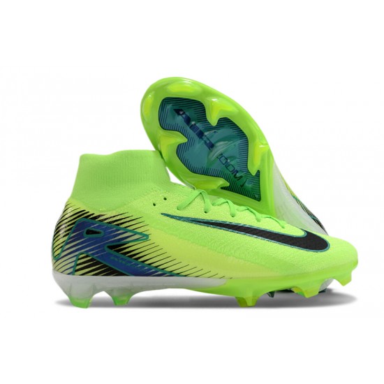 Nike Mercurial Superfly 10 Elite FG Green and Black Men's Football Boots