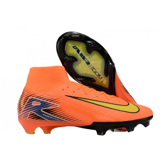 Nike Mercurial Superfly 10 Elite FG Men's Orange and Yellow Football Boots